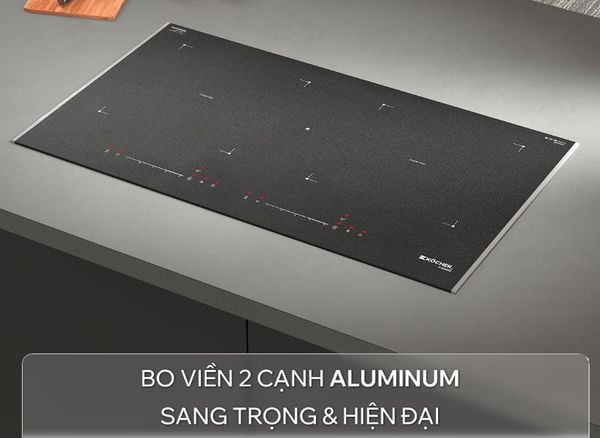 Bếp Từ Kocher X-NANO 6 được bo 2 viền nhôm chống va đập