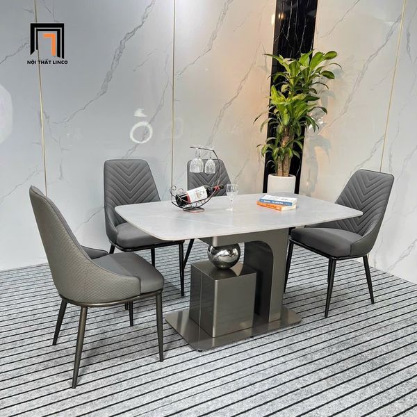 bàn ăn, bộ bàn ăn đá ceramic, set bàn ghế ăn kiểu dáng hiện đại, bộ bàn ăn phòng bếp cao cấp, set bàn ăn hiện đại