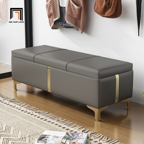 sofa, ghế sofa, sofa đôn sảnh chờ, sofa đôn có hộp để đồ xám ghi