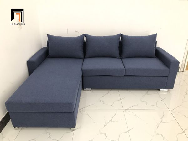 sofa, ghế sofa, bộ ghế sofa góc, sofa góc l, sofa góc chữ l, sofa góc 2m2 x 1m6, sofa góc màu xanh đậm