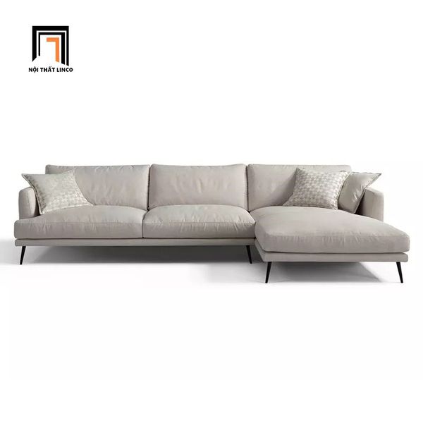 sofa, ghế sofa, sofa góc vải nỉ, sofa góc 2m2 x 1m6, sofa góc phòng khách, sofa góc vải nỉ màu be