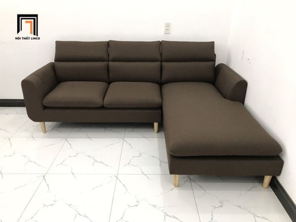 sofa, ghế sofa, sofa góc nâu đậm, sofa góc 2m2 x 1m6, sofa góc phòng khách, sofa góc căn hộ chung cư