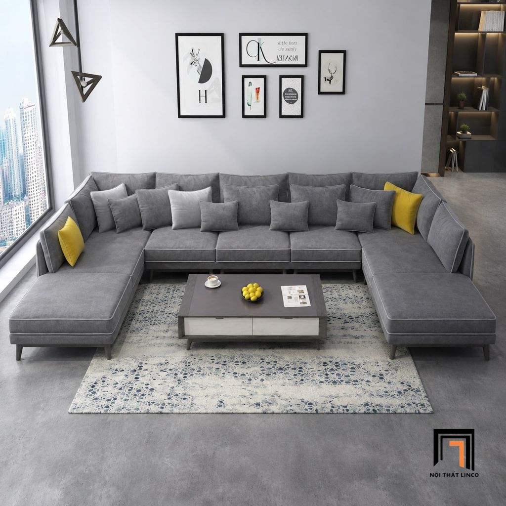 sofa dài chữ U 3m3