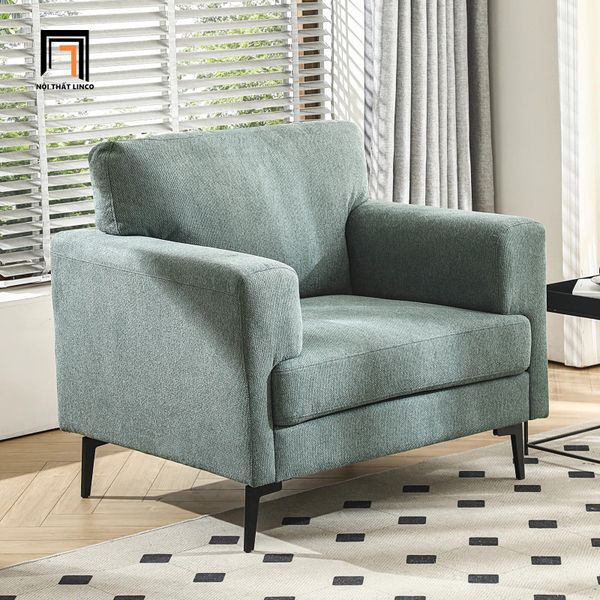 sofa, ghế sofa, sofa đơn màu xanh ngọc, sofa đơn giá rẻ, sofa đơn phòng khách nhỏ gọn, ghế sofa 1 nệm ngồi