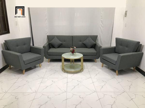 sofa, ghế sofa, bộ ghế sofa giá rẻ, set ghế sofa văn phòng, ghế sofa xám đậm, sofa màu xám lông chuột