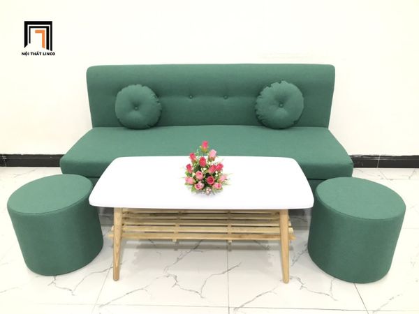 sofa, ghế sofa, sofa băng 1m7, bộ ghế sofa giá rẻ, bộ ghế sofa nhỏ gọn, sofa băng chờ xinh xắn, ghế sofa màu xanh ngọc
