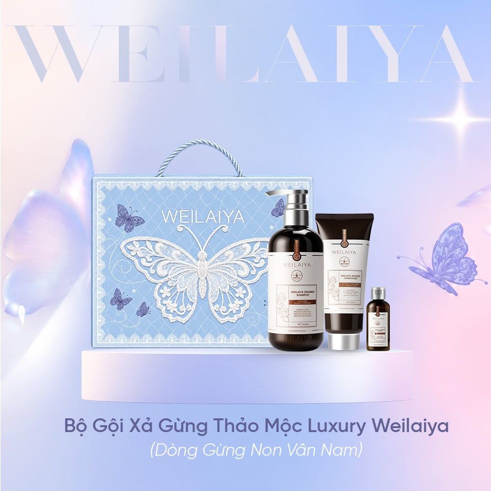 Hộp quà Bộ gội xả Weilaiya Zingiber Shampoo & Conditioner