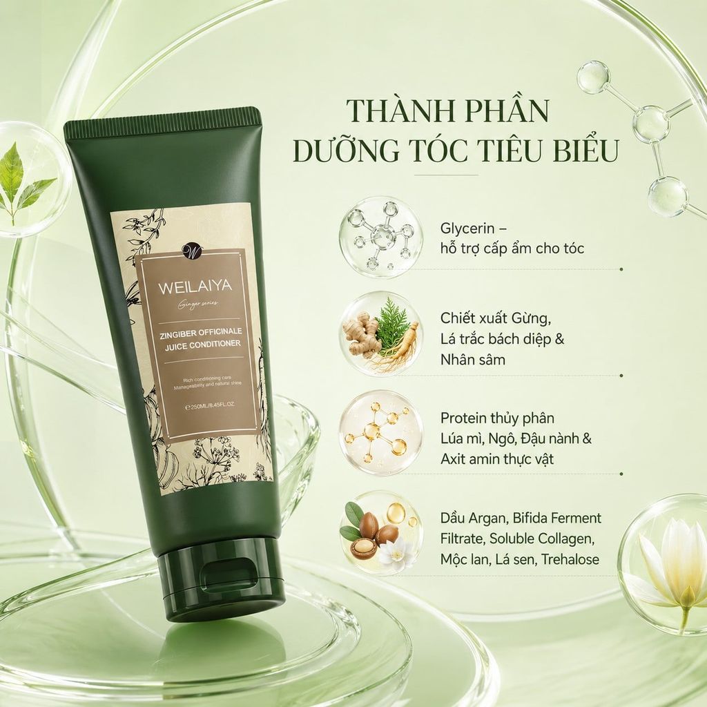 Thành phần dầu xả gừng lá trắc bách diệp