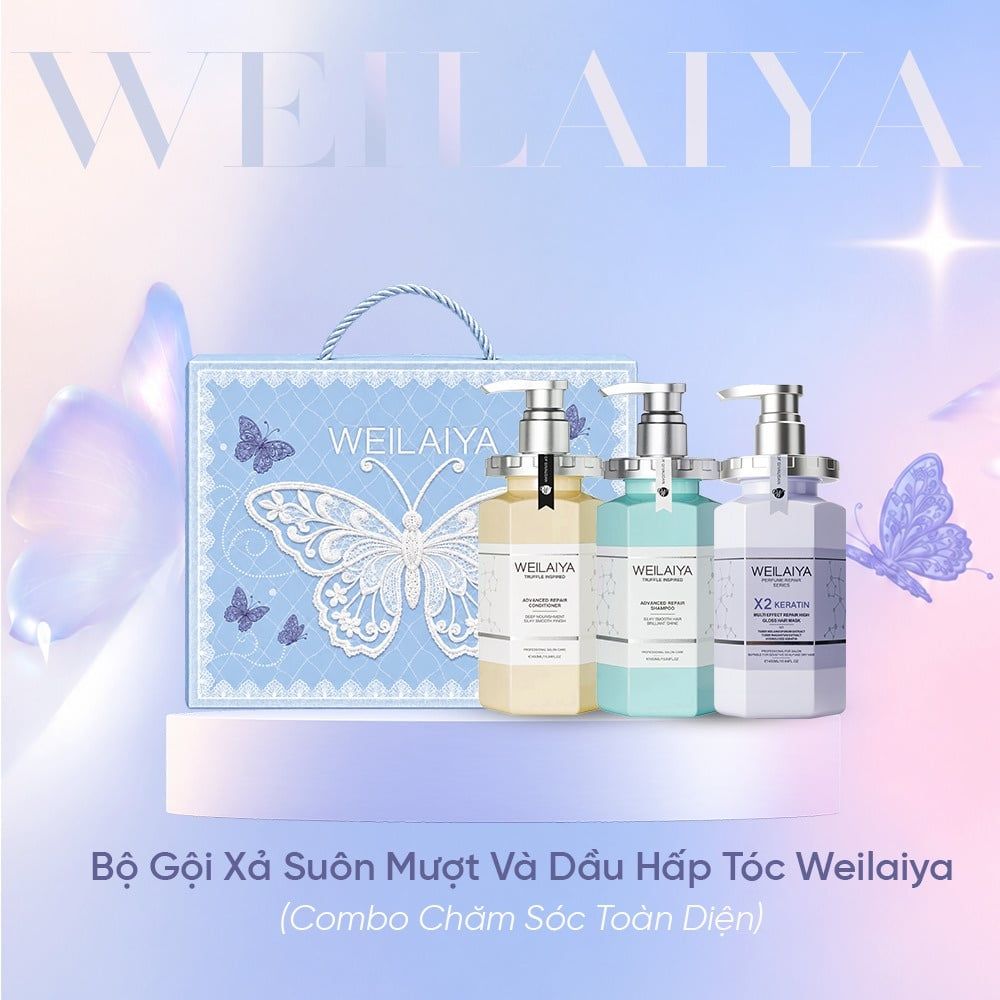 Bộ gội xả Weilaiya Advanced Repair và Weilaiya Multi Effect Repair High Gloss Hair Mask