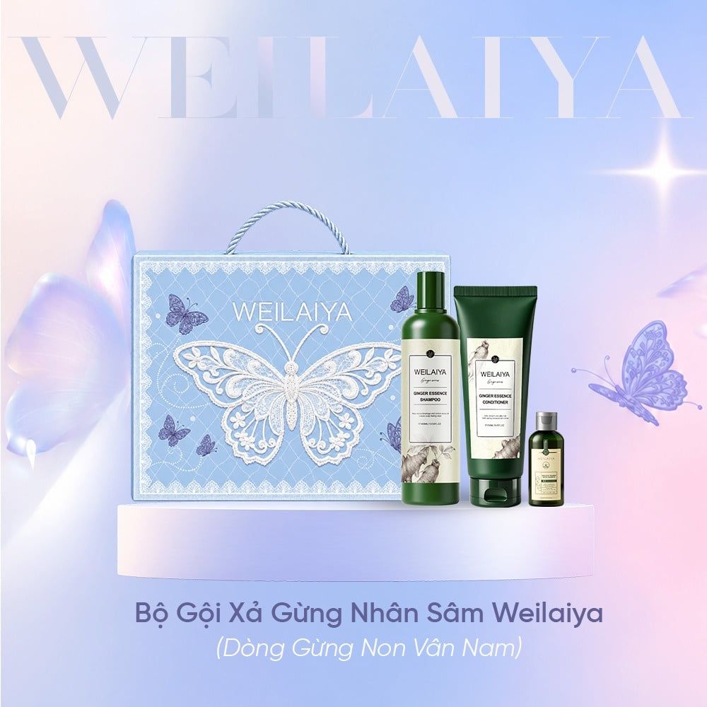 Hộp quà Bộ gội xả Weilaiya Ginger Essence