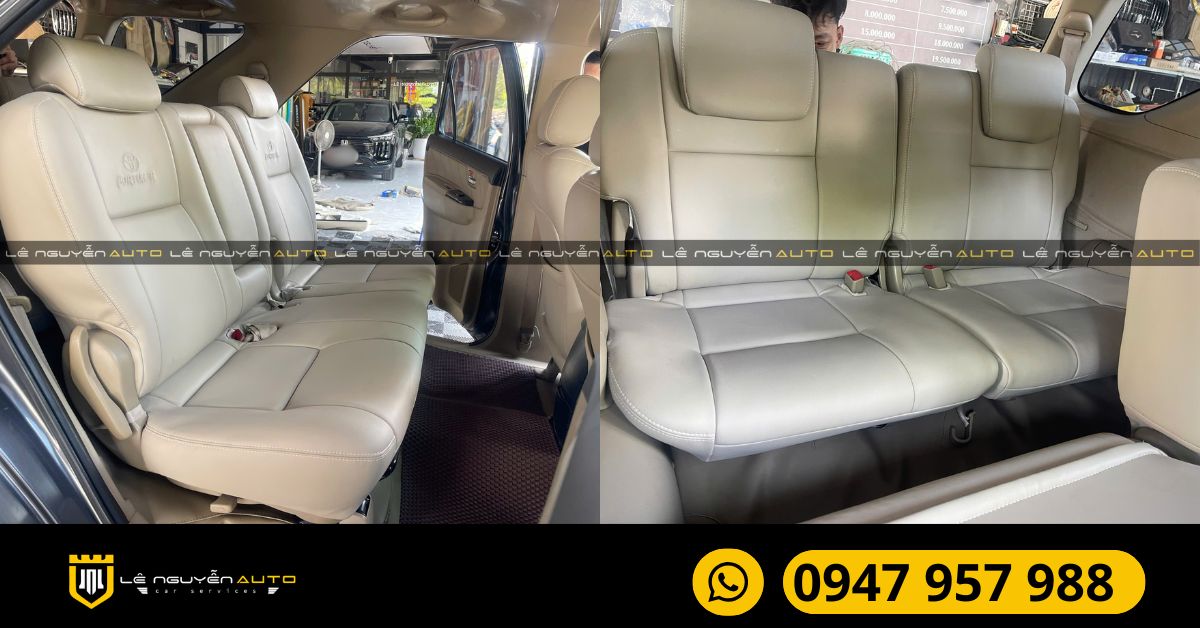 Bọc ghế da Nappa Fortuner 2015 tại Lê Nguyễn Auto