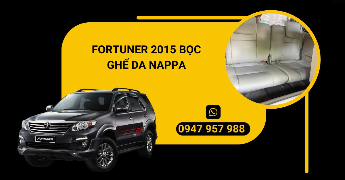 Fortuner 2015 bọc ghế da Nappa