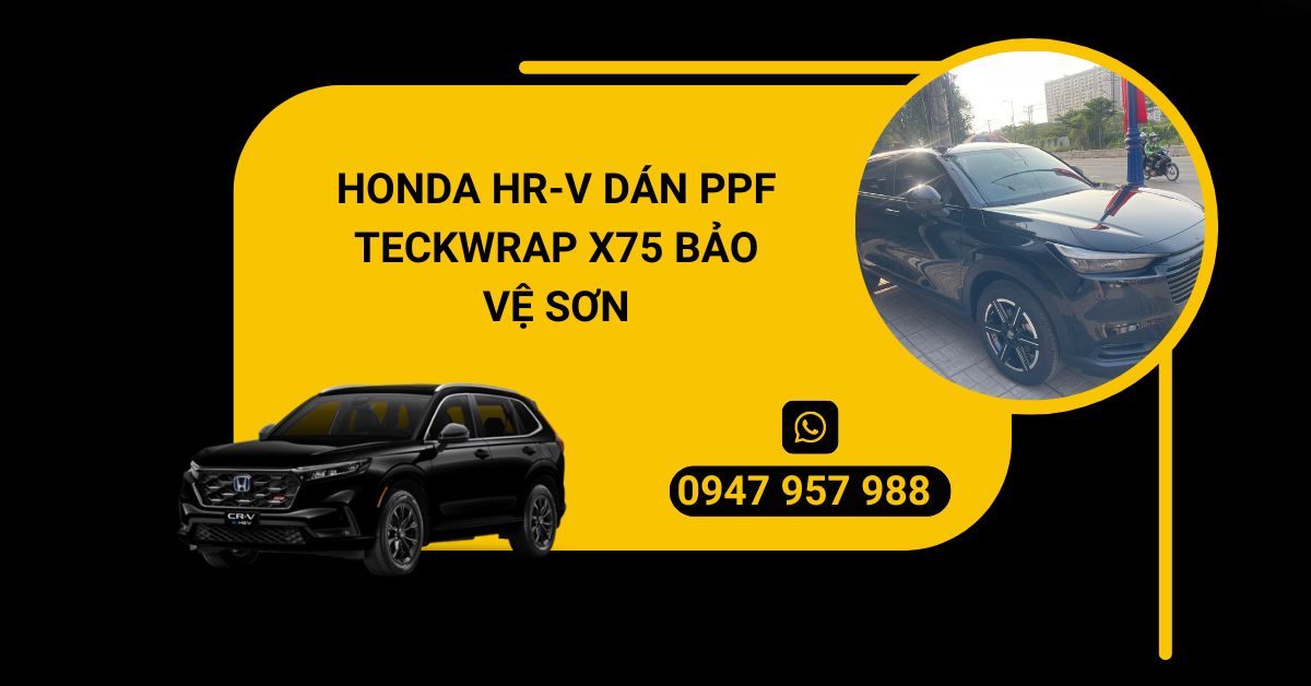Honda HR-V dán PPF Teckwrap x75 bảo vệ sơn