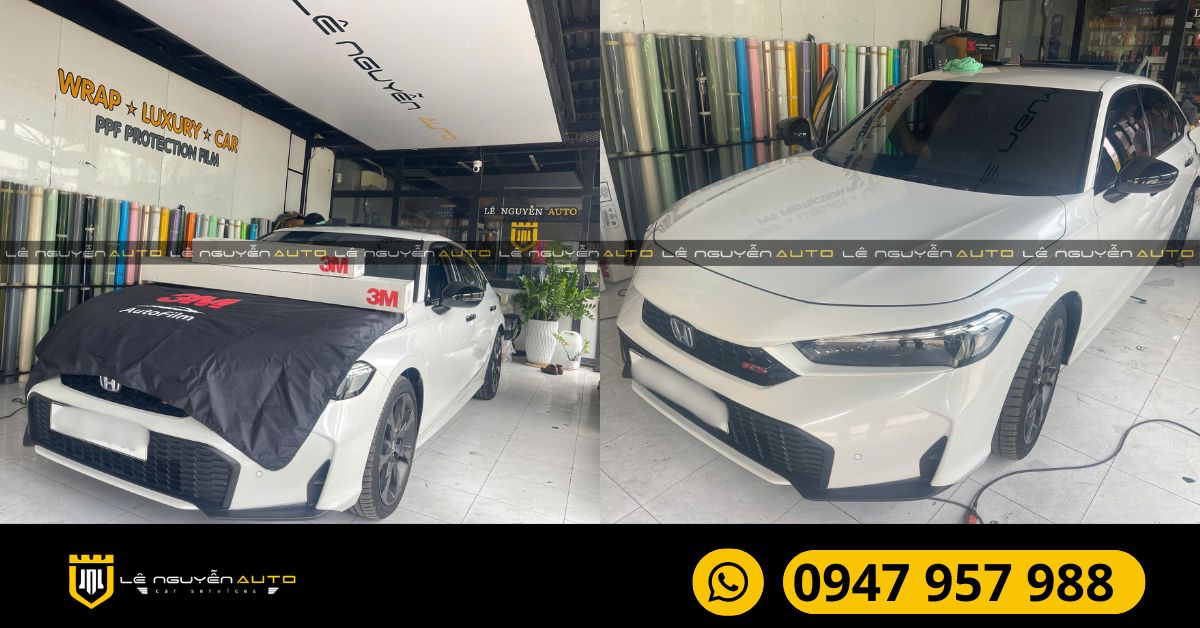 Quy trình dán phim cách nhiệt chuẩn tại Lê Nguyễn Auto
