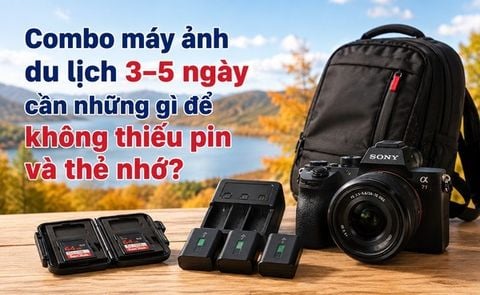 Combo máy ảnh du lịch 3–5 ngày cần những gì để không thiếu pin và thẻ nhớ?
