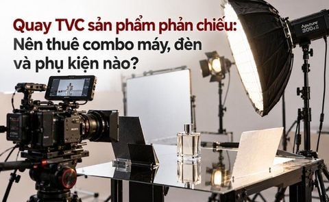 Quay TVC sản phẩm phản chiếu: Nên thuê combo máy, đèn và phụ kiện nào?