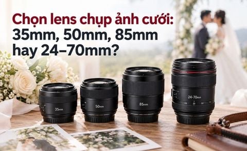 Chọn lens chụp ảnh cưới: 35mm, 50mm, 85mm hay 24–70mm?