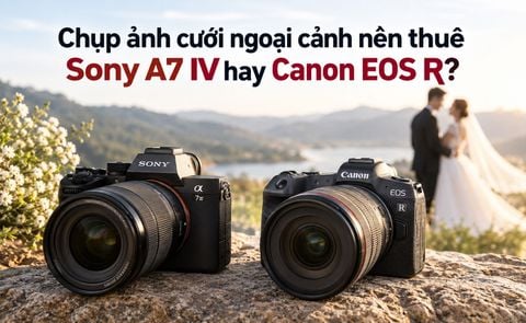 Chụp ảnh cưới ngoại cảnh nên thuê Sony A7 IV hay Canon EOS R?