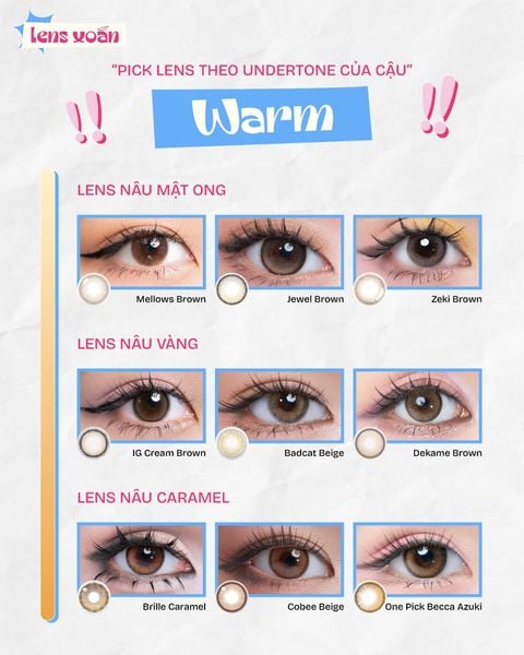 Chọn lens theo undertone của bạn? Cool, Neutral hay Warm – Bạn thuộc tone nào?