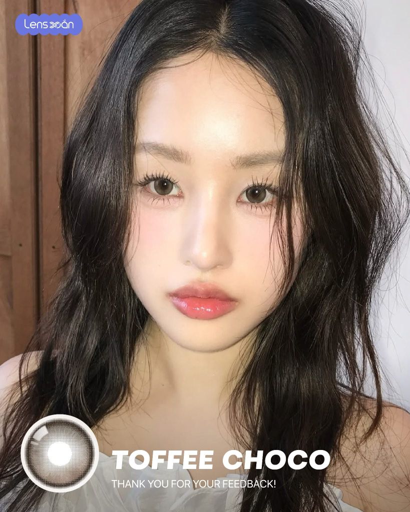 So sánh kính áp tròng Void Black và Toffee Choco Big Size của OLOLA về màu sắc, độ sáng, hiệu ứng giãn tròng và độ tự nhiên.