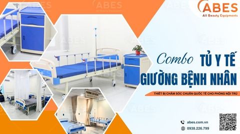 Combo Tủ Giường Bệnh Nhân – Thiết Bị Chăm Sóc Chuẩn Quốc Tế Cho Phòng Nội Trú