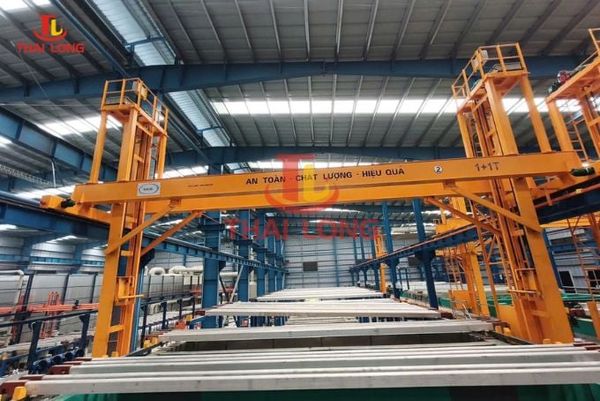 Chạy thử cụm tời nâng cầu trục dầm đôi 1+1T