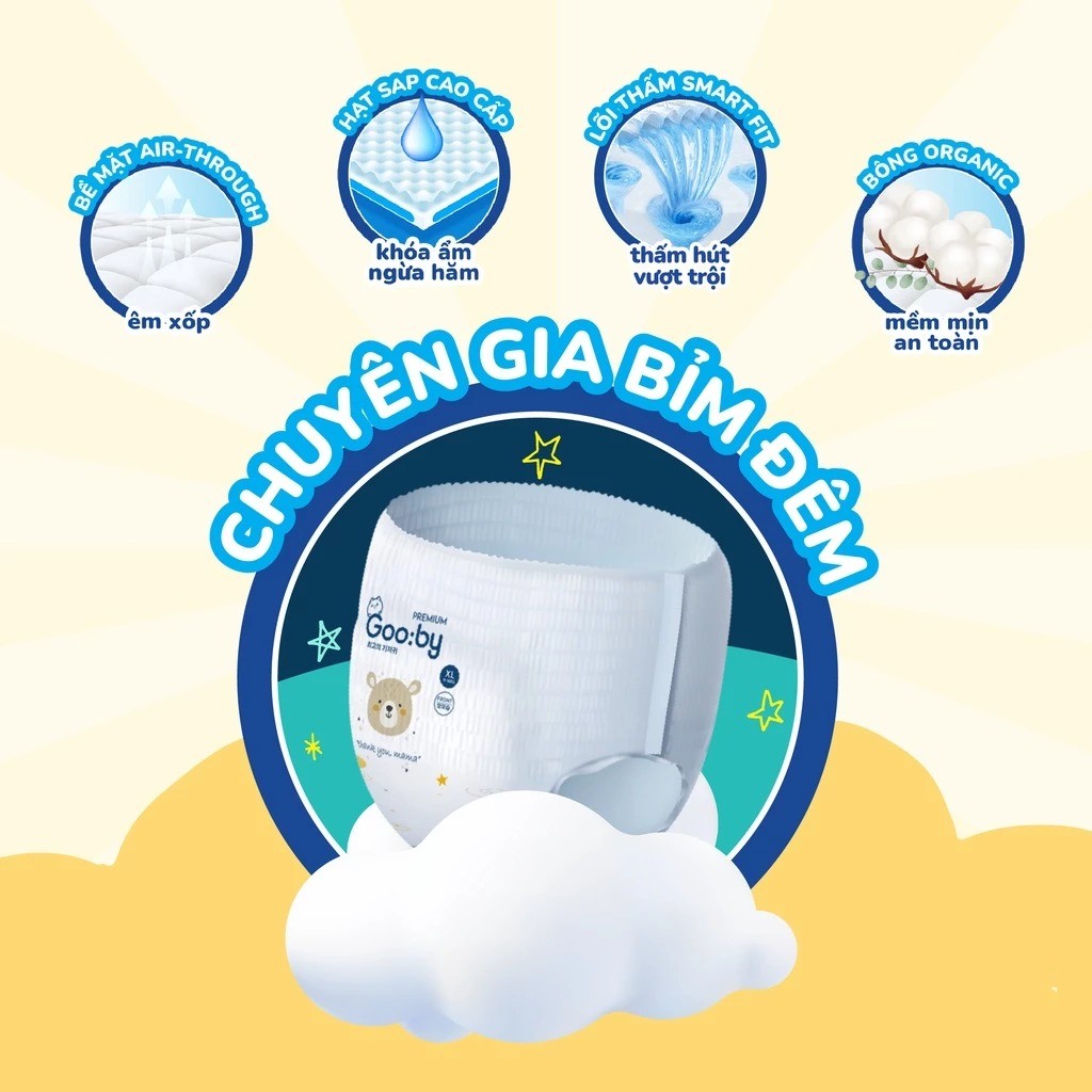 bỉm Gooby ngày và đêm Extra Premium