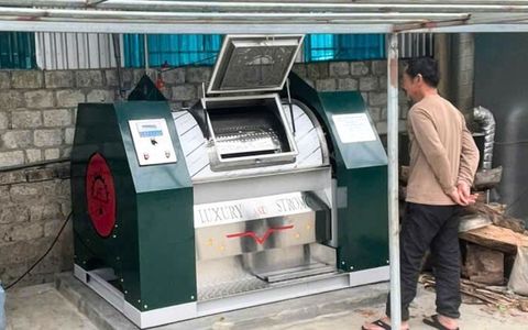 Máy giặt CN 50kg 1 pha chân mềm tới Quỳ Hợp, Nghệ An