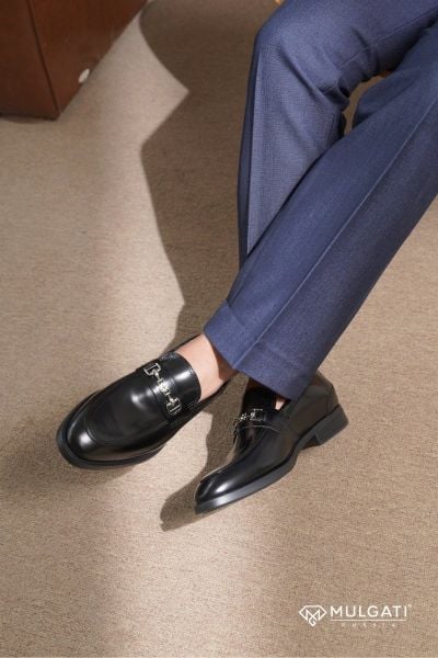 Giày Loafer độn đế nam không dây