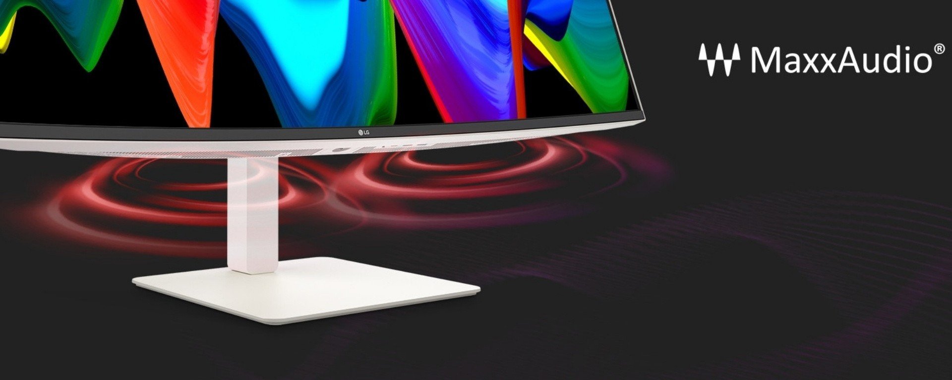 Màn hình LG 38WR85QC-W – Âm thanh sống động với loa tích hợp MaxxAudio