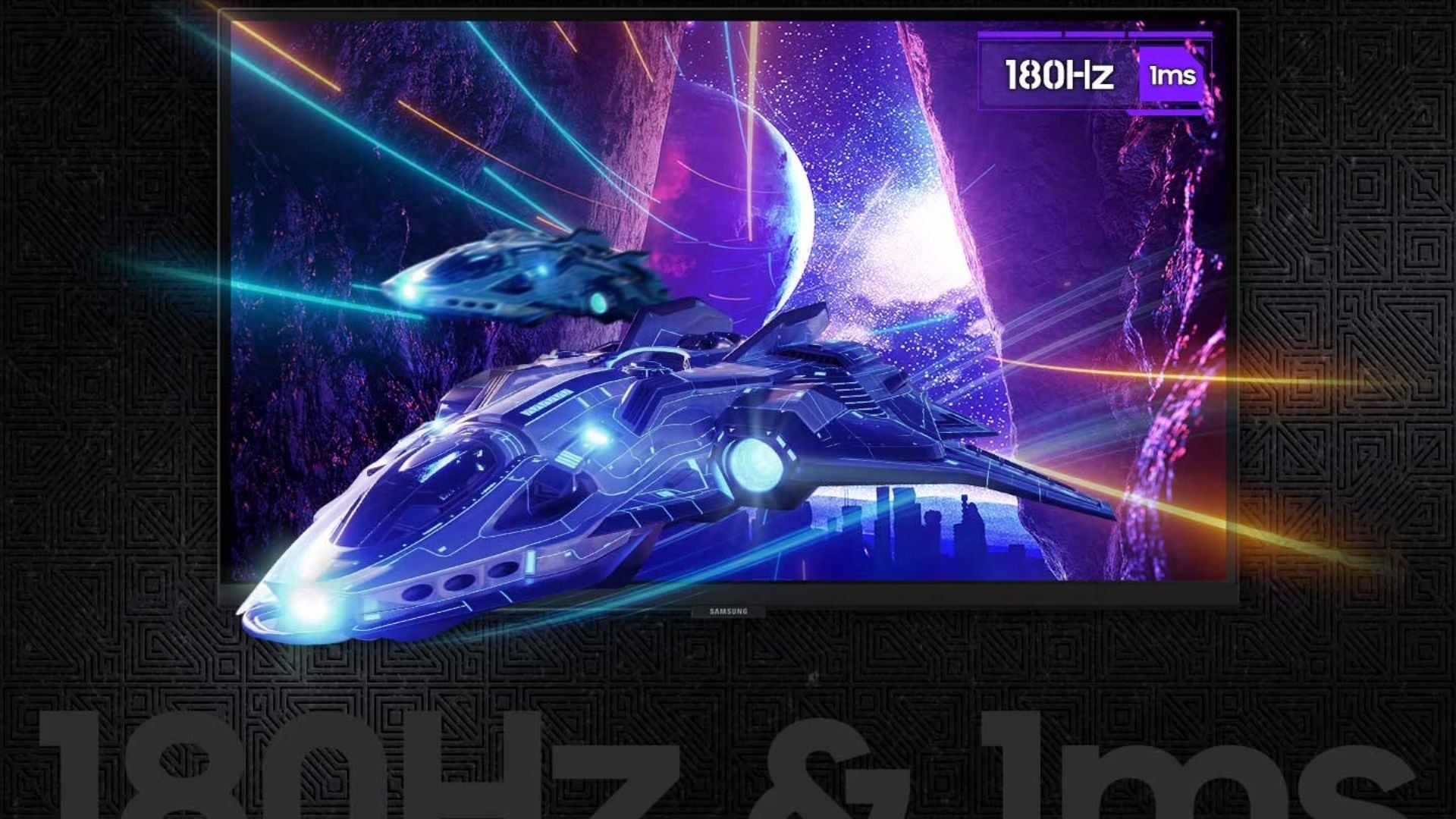 Màn hình gaming Samsung Odyssey LS27FG502EEXXV – Tần số quét 180Hz