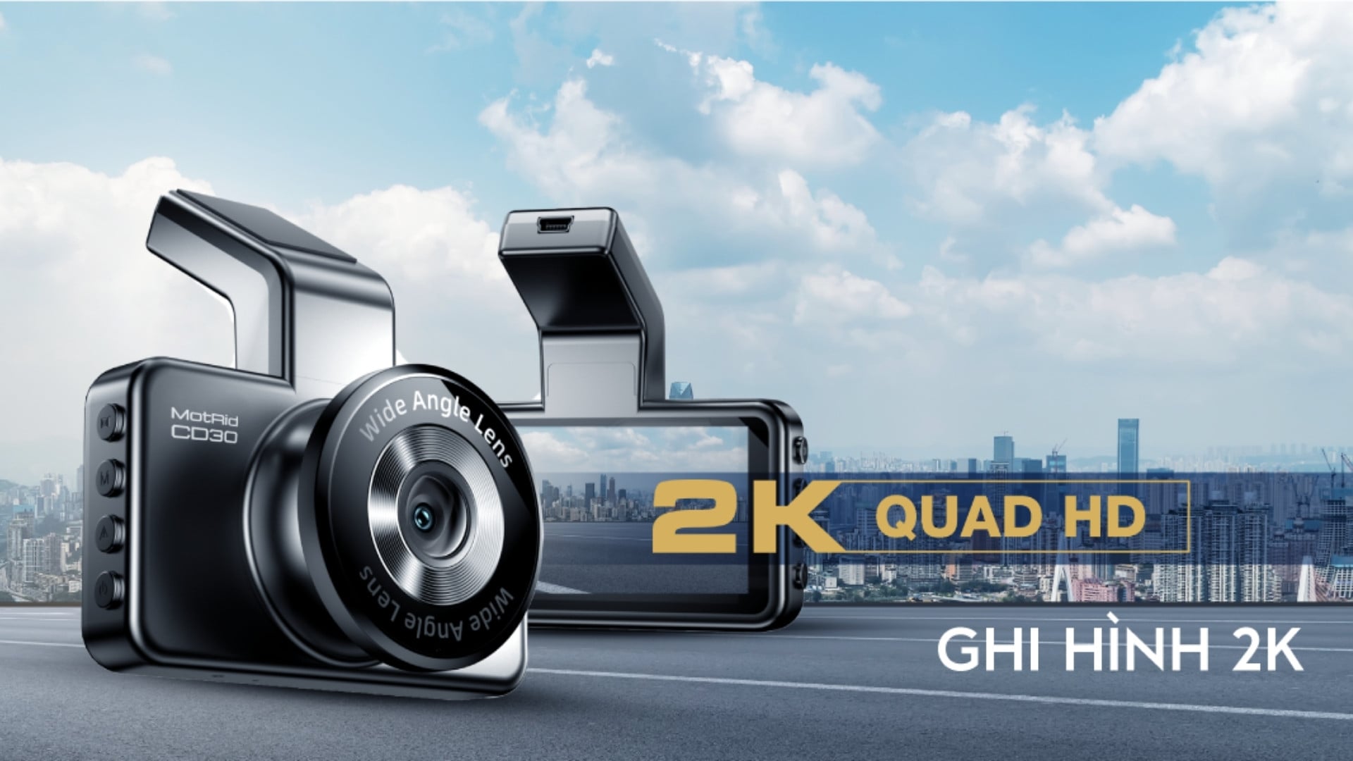 Camera Hành Trình MotRid CD30 | 2K / 3K, WiFi – Giải pháp ghi hình toàn diện cho mọi hành trình
