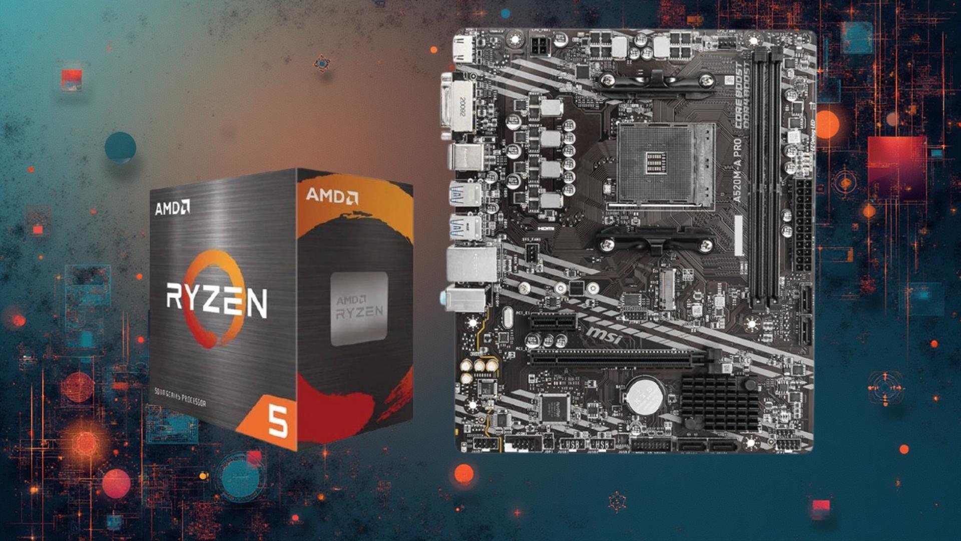 COMBO AMD R5 5600GT – MSI A520M-A PRO | Hiệu Năng Mạnh Mẽ, Giá Tối Ưu Cho Gaming & Làm Việc