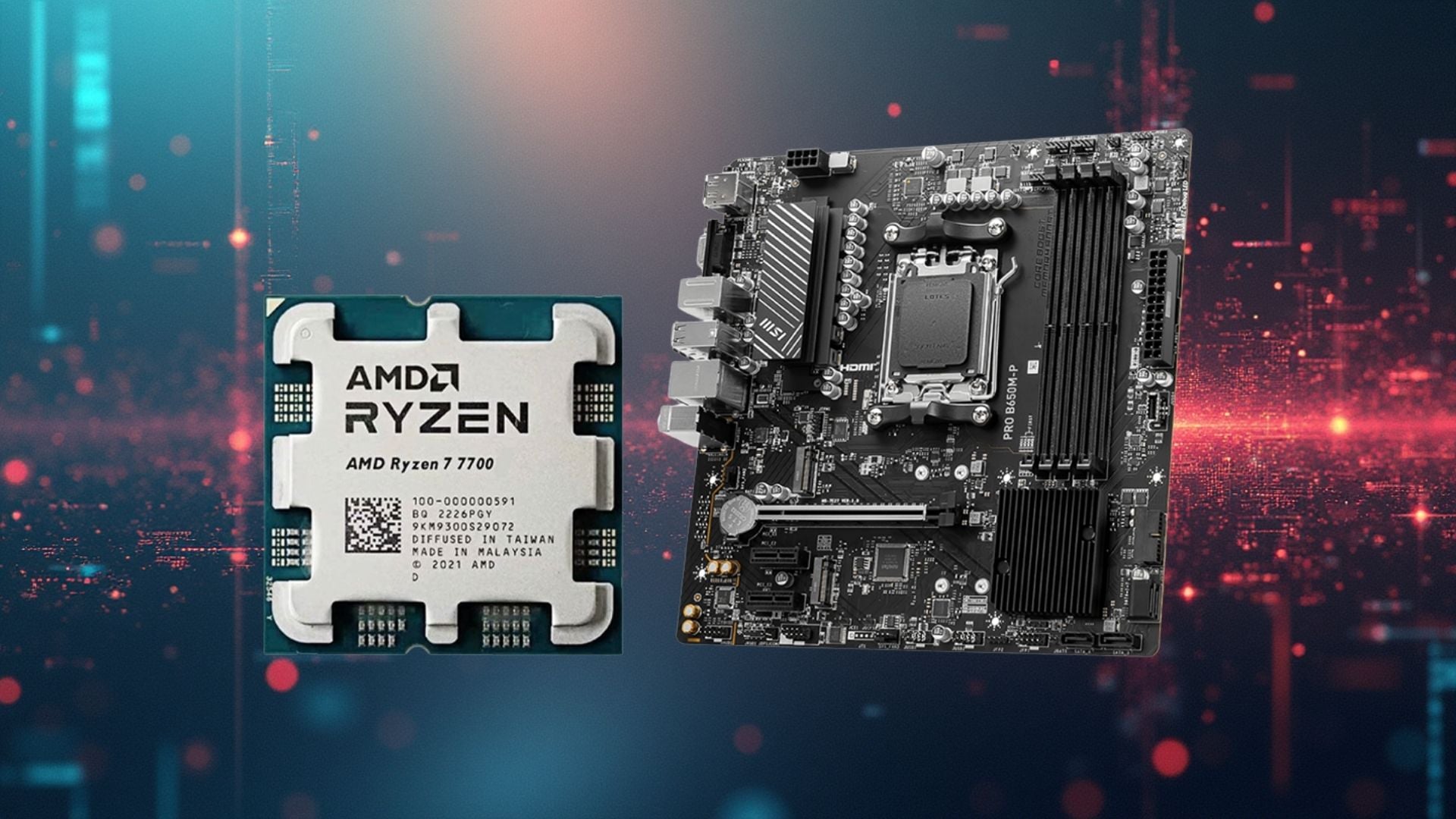 COMBO CPU AMD Ryzen 7 7700 – Mainboard MSI B650M-P PRO - tối ưu cho gaming, đồ họa, dựng video và làm việc chuyên nghiệp