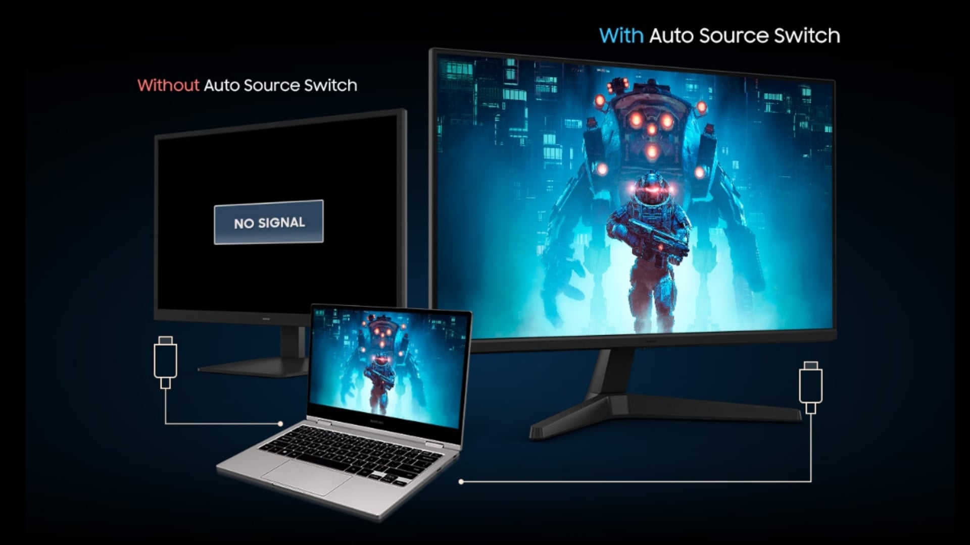 Màn hình gaming Samsung Odyssey G5 G53F 27 inch – Auto Source Switch