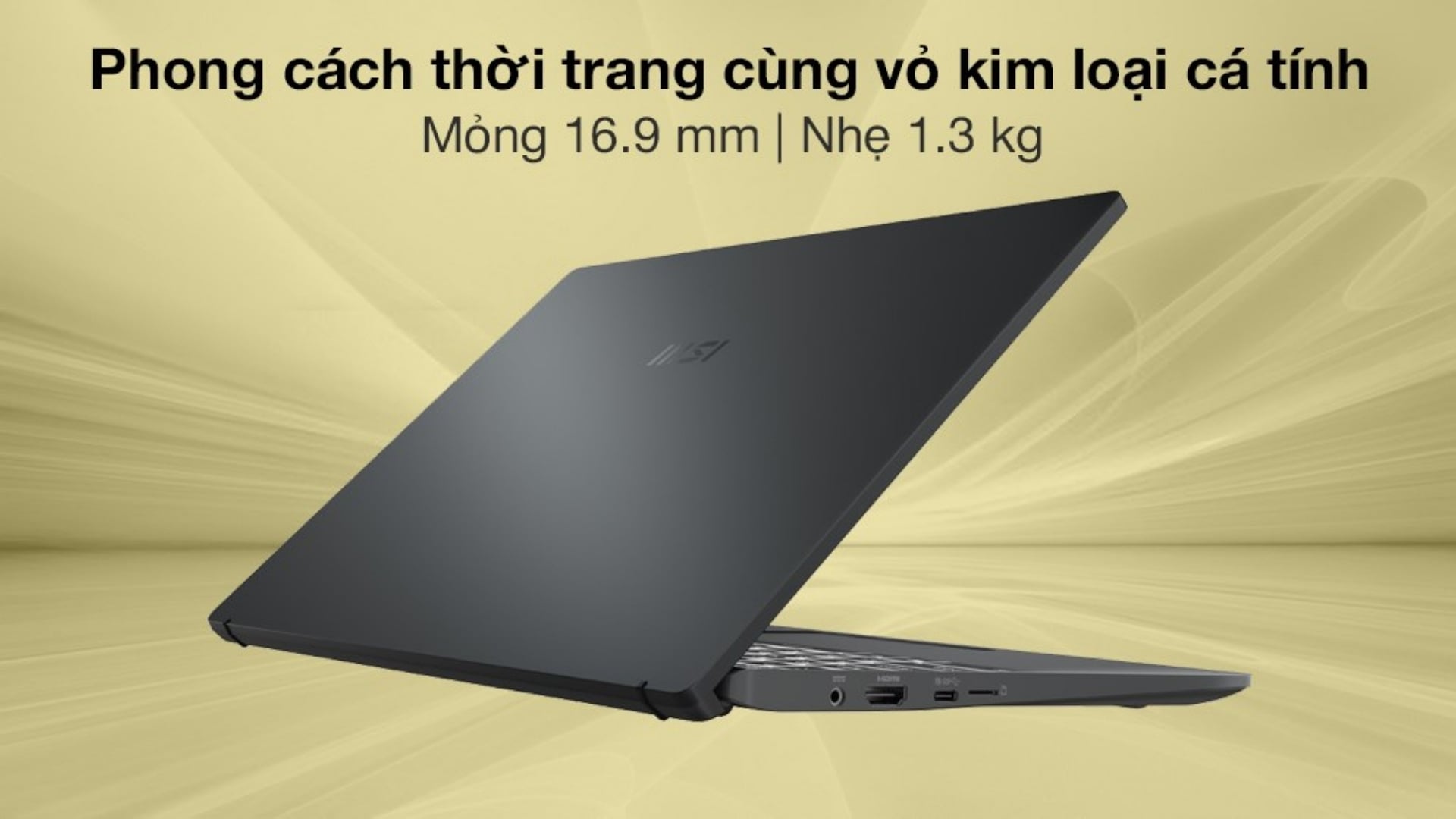 Laptop Văn Phòng MSI Modern 14 B11MOU-847VN – Gọn nhẹ, tinh tế, hiệu năng ổn định cho công việc hiện đại