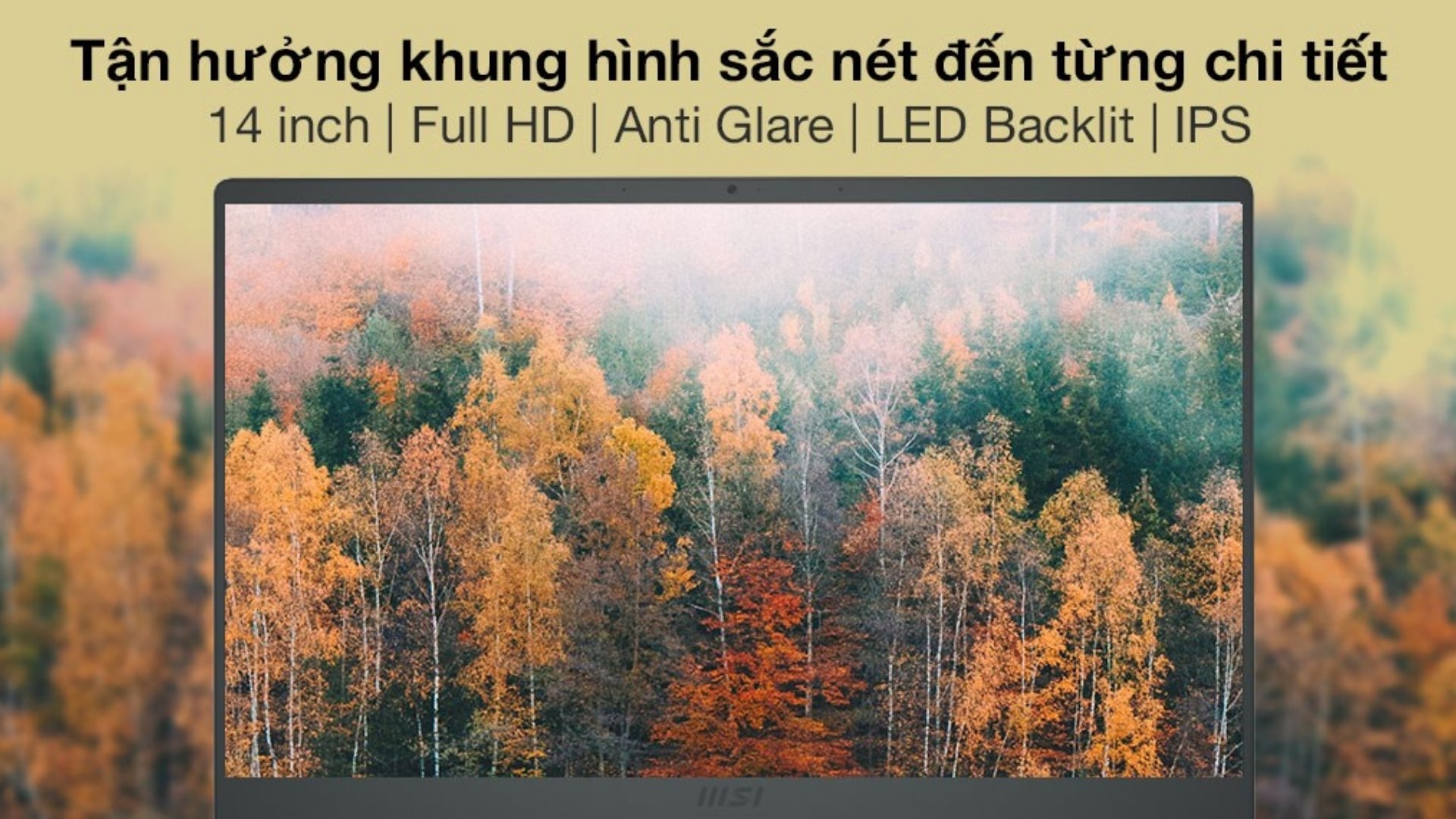 Laptop Văn Phòng MSI Modern 14 B11MOU-847VN – Màn hình 14 inch IPS Full HD