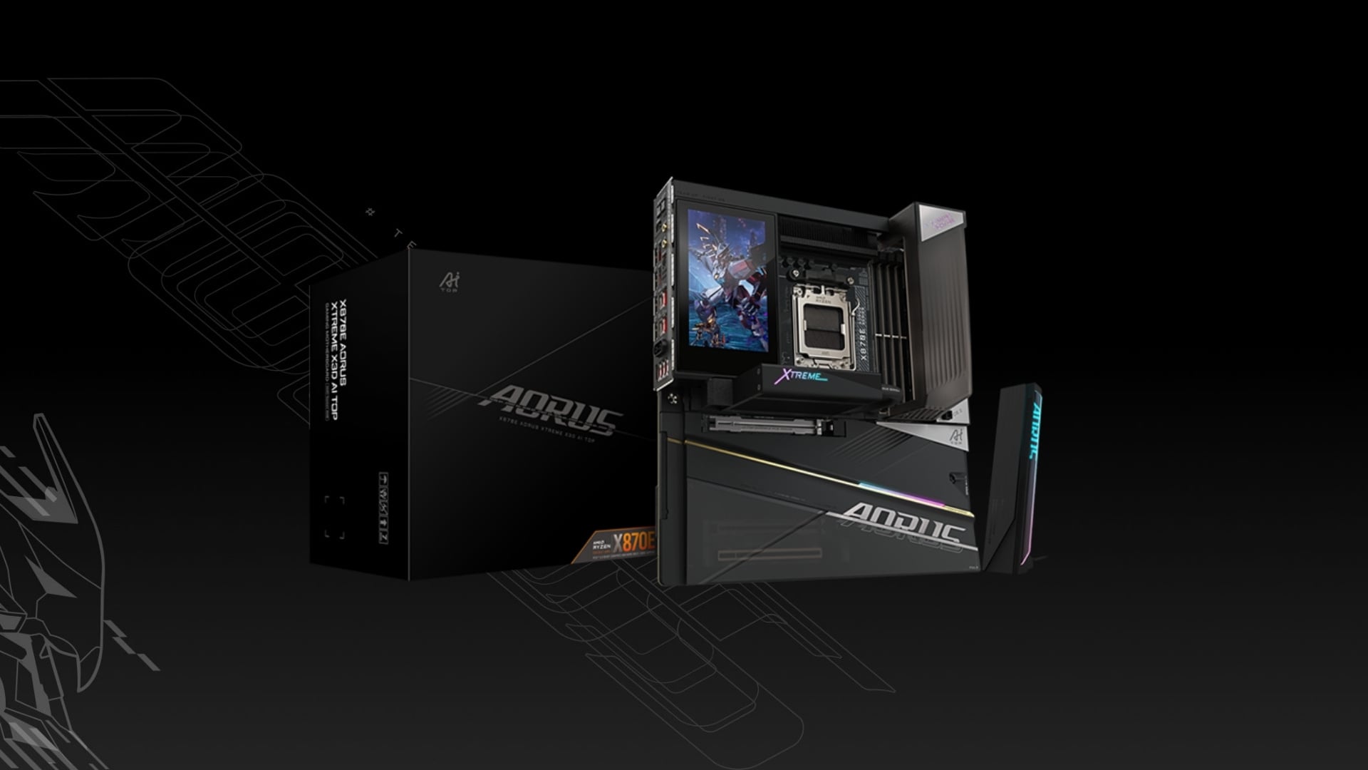 Mainboard (AMD) GIGABYTE X870E AORUS XTREME X3D AI TOP - Kết nối siêu mạnh