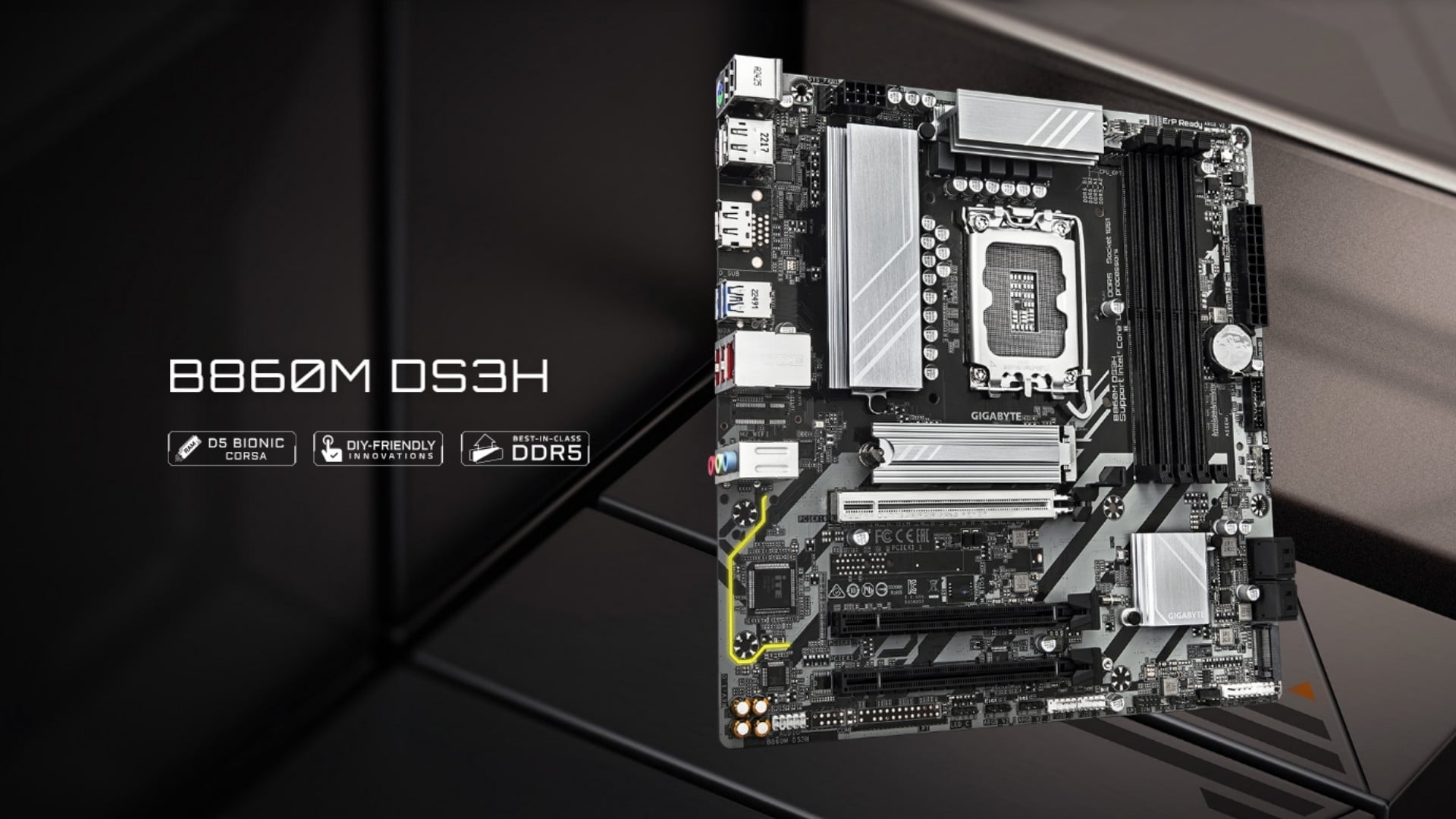 Mainboard Gigabyte B860M DS3H DDR5 - Hiệu năng ổn định, bền bỉ