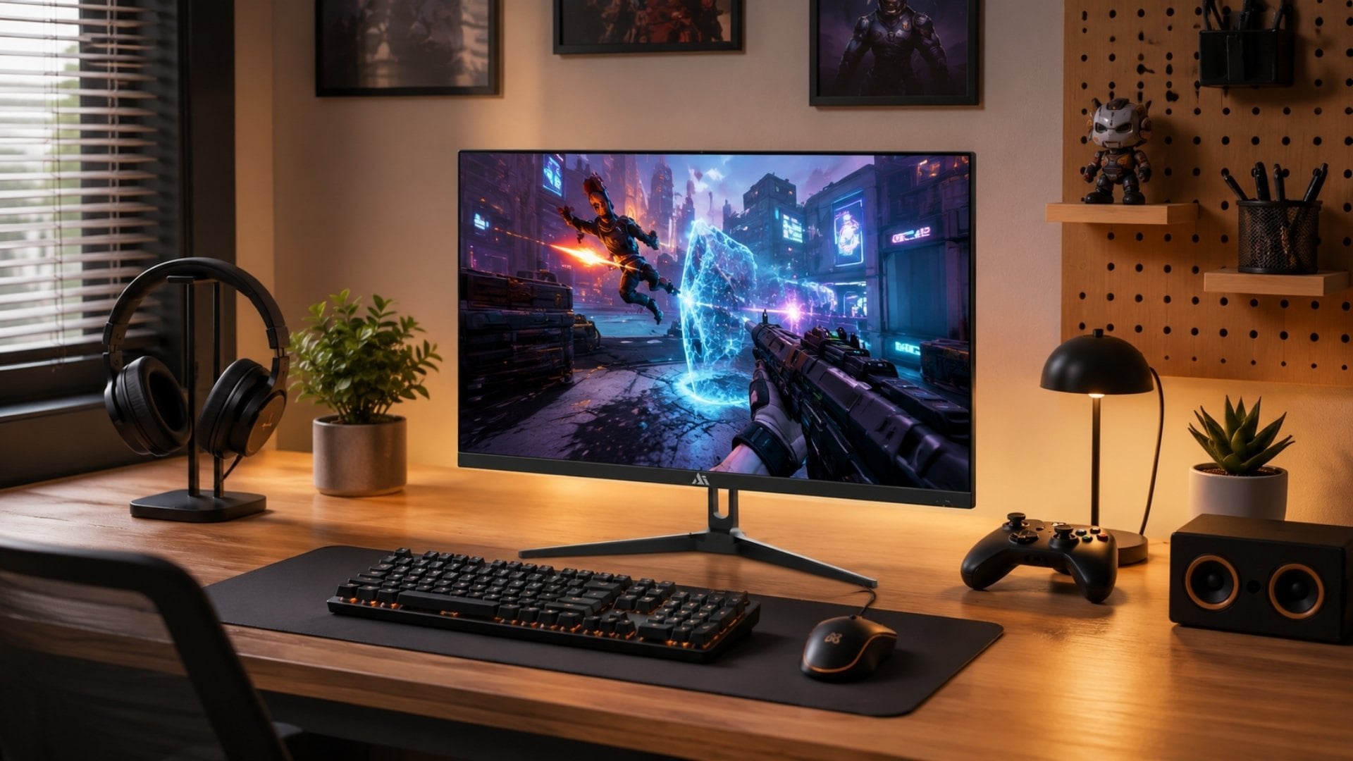 Aivision AG2414QS1 - Màn hình gaming 2K gọn cho bàn nhỏ