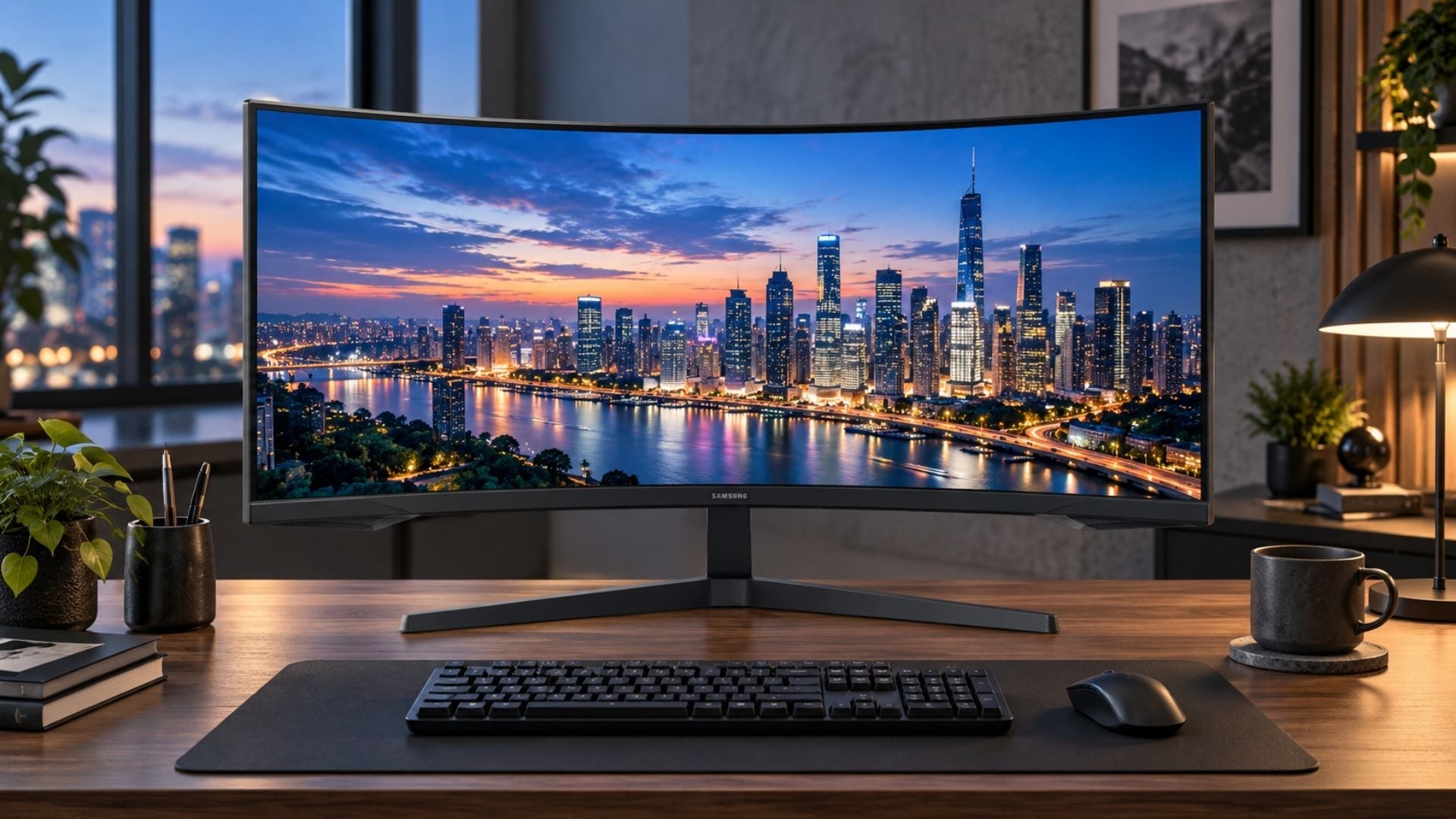 Màn hình Samsung cũng rất chú trọng đến thiết kế, với kiểu dáng hiện đạiMàn hình Samsung cũng rất chú trọng đến thiết kế, với kiểu dáng hiện đại