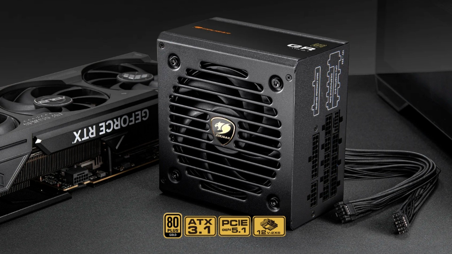 Nguồn Cougar GR850 850W (PCIe 5.1, ATX 3.1) – Hiệu Suất Ổn Định, Đẳng Cấp Cho Hệ Thống Hiện Đại