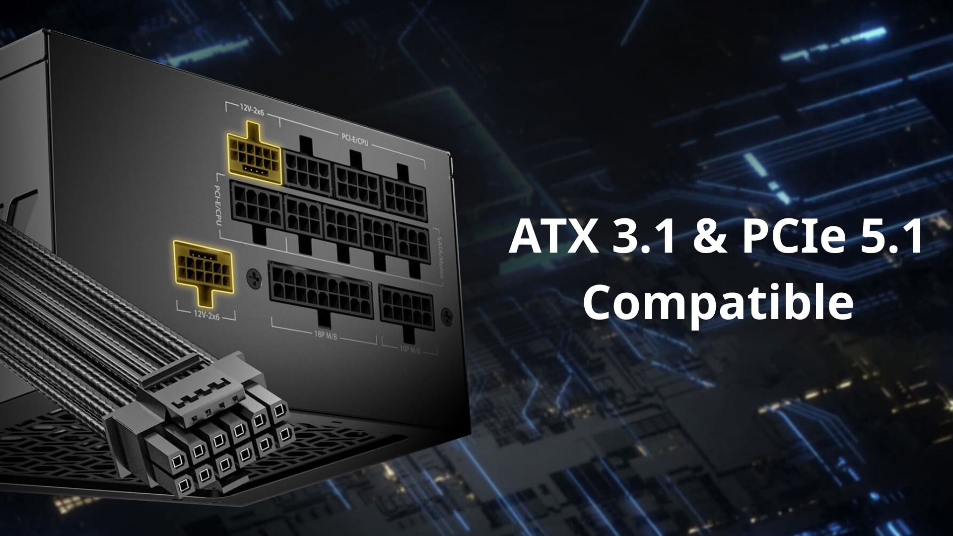 Nguồn máy tính Antec GSK 1200 ATX 3.1 1200W 80 Plus Gold - Chuẩn ATX 3.1 và PCIe 5.1