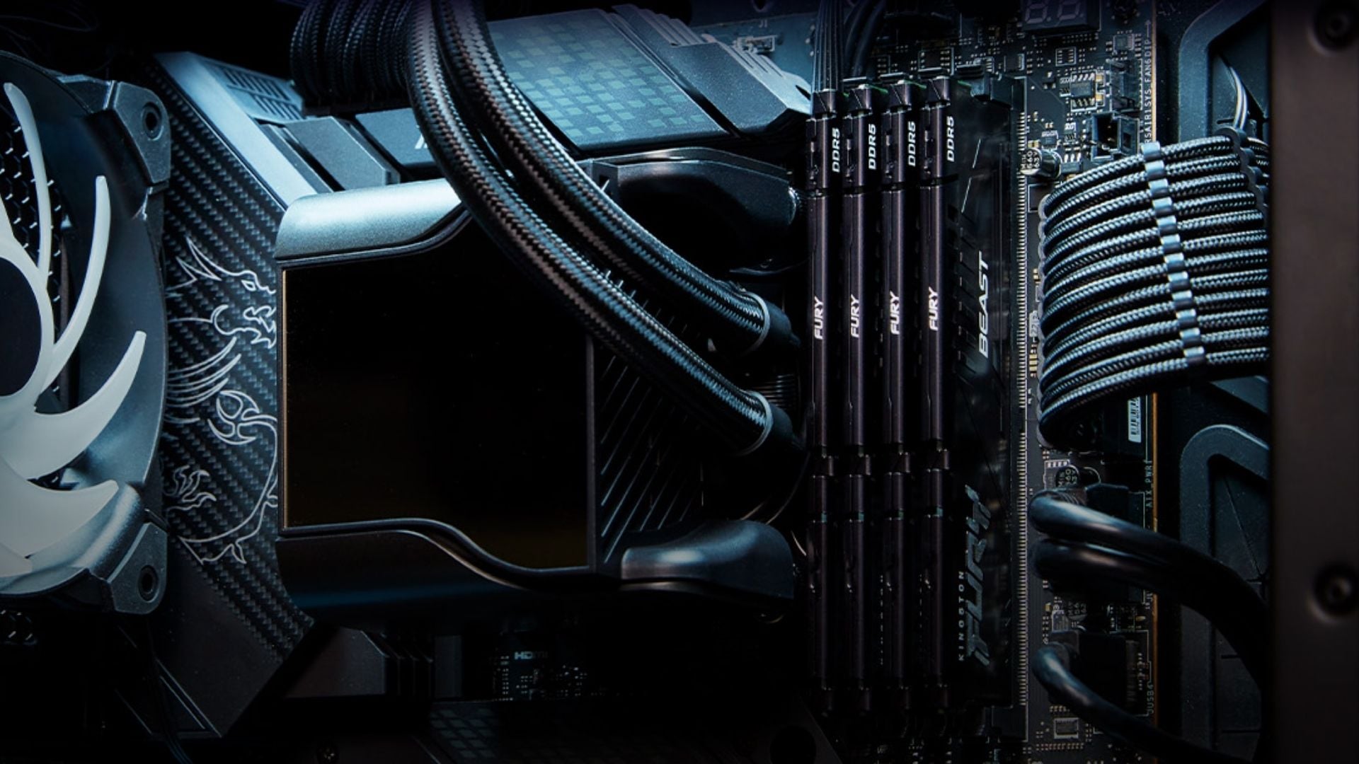 RAM Kingston Fury Beast DDR5 16GB 6000MHz EXPO (KF560C36BBE2-16) - Thiết kế tản nhiệt mới