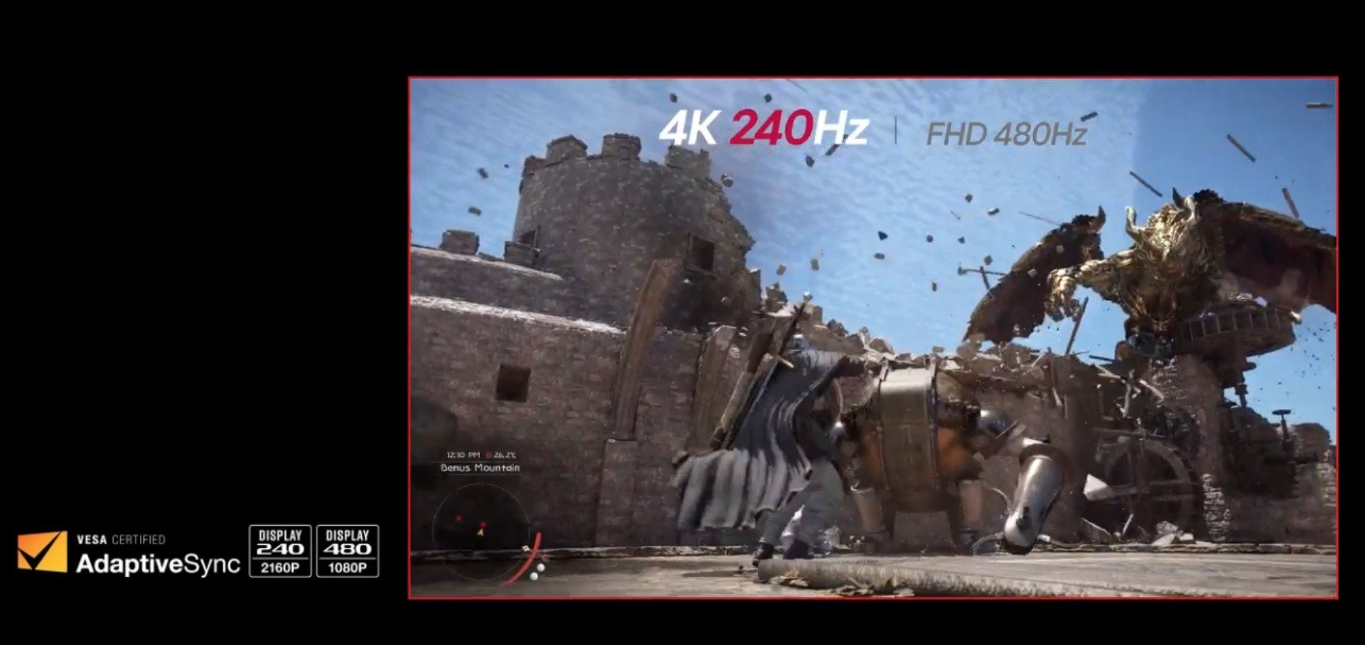 Màn hình LG UltraGear 32GS95UV-B – OLED Dual Mode 4K 240Hz / FHD 480Hz - Tốc độ hiển thị đỉnh cao