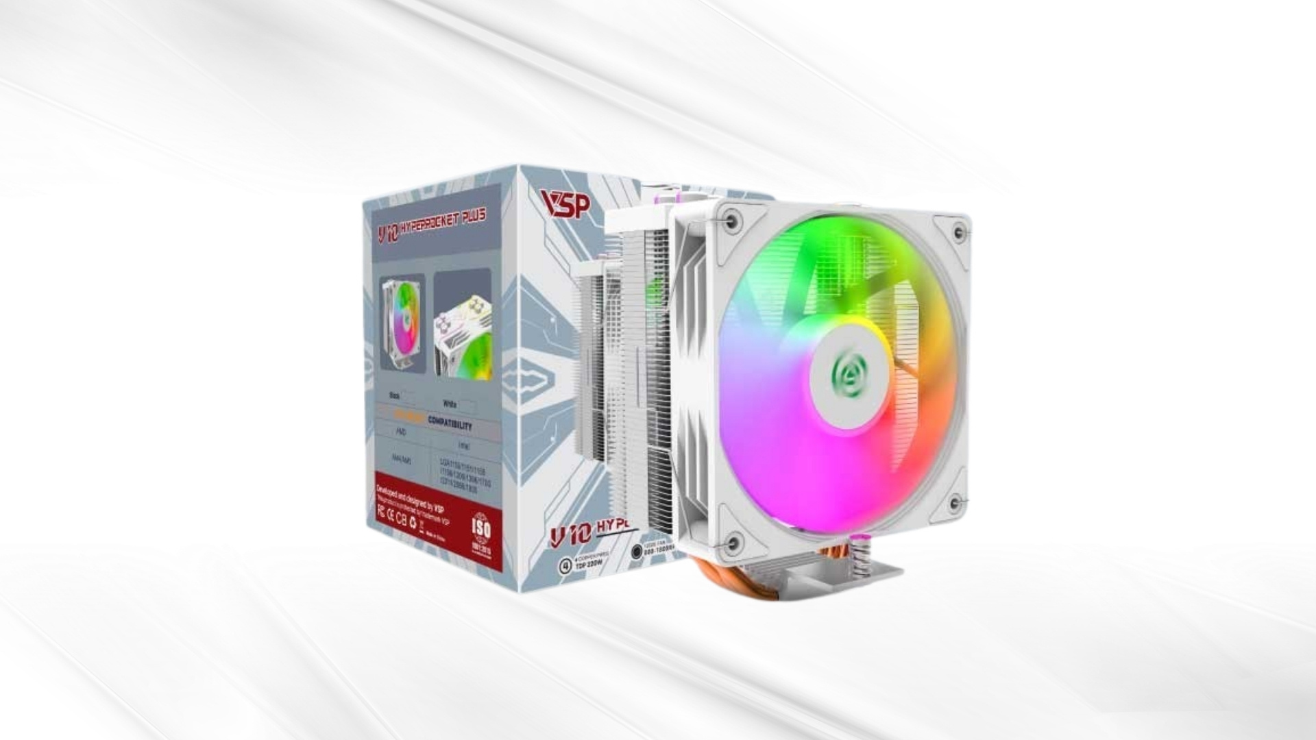 Tản Nhiệt Khí VSP V10 HyperRocket Plus – Giải Pháp Làm Mát Hiệu Quả Cho PC Hiệu Năng Cao