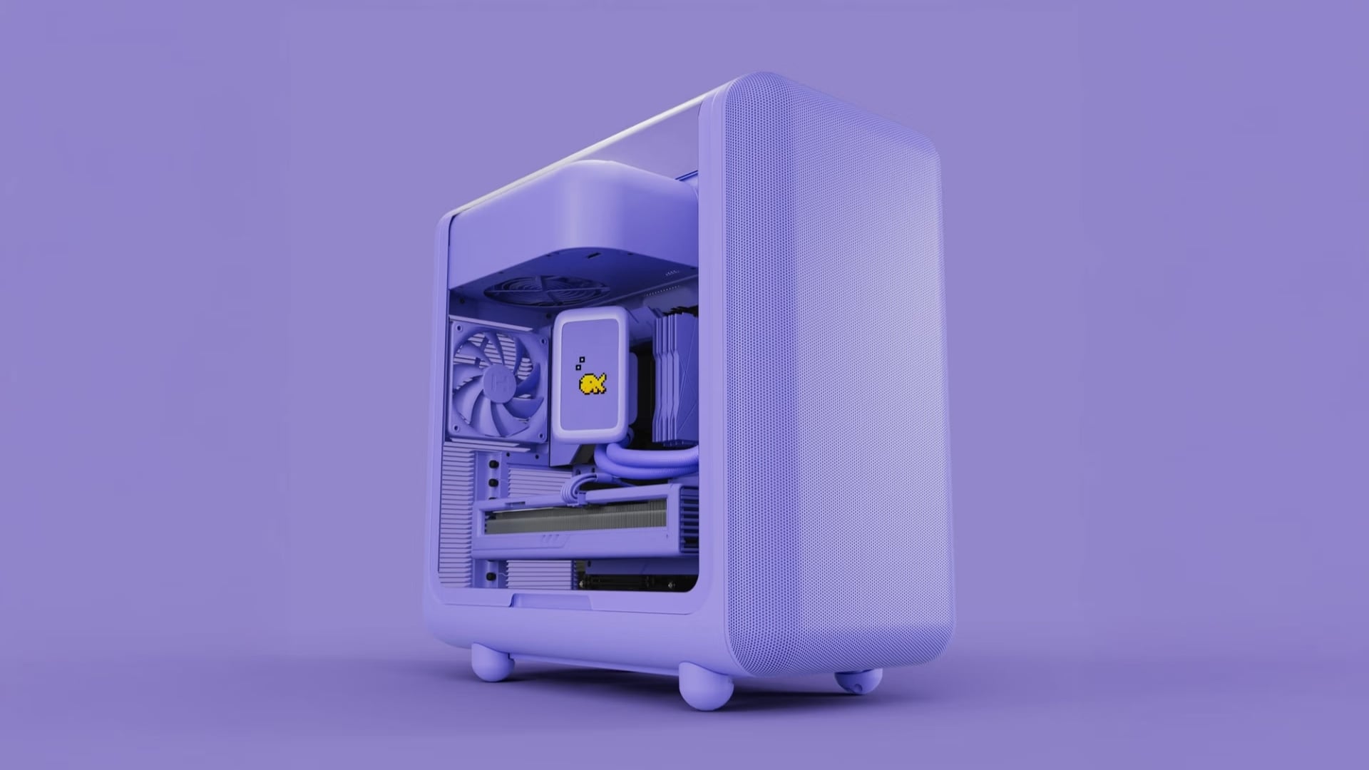 Case HYTE X50 Taro Milk - Sắc tím khác biệt dành cho những bộ PC đậm dấu ấn cá nhân