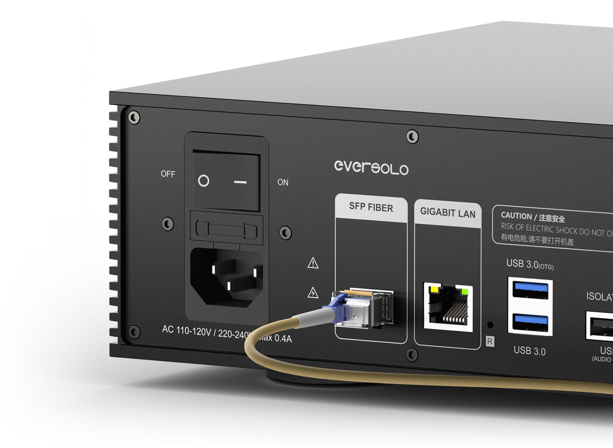 Cổng SFP Fiber và LAN Gigabit