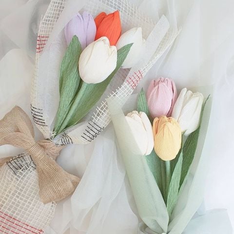 Hướng Dẫn Bạn Cách Làm Hoa Tulip Giấy Tặng 20 – 10 Để Tặng Bạn Gái