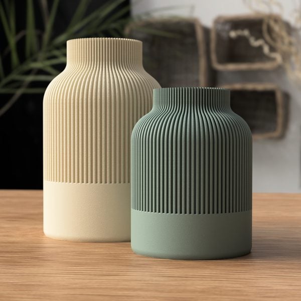 10 Mẫu Chậu Cây Decor Nội Thất Được In 3D Nhiều Nhất 2026 Bình hoa in 3D phong cách Japandi tối giản MakerWorld